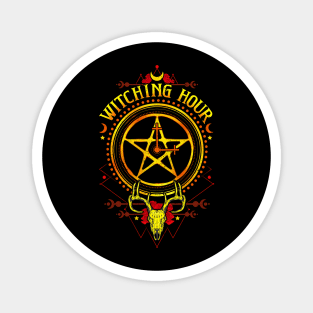 Witching-Hour Pentagram Symbol Halloween Trick or Treat Gift Magnet